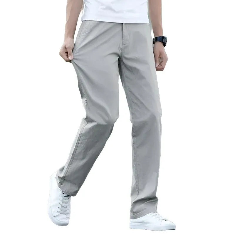 Premium Stretch Cotton Trousers for Business and Casual Wear - Pylnam