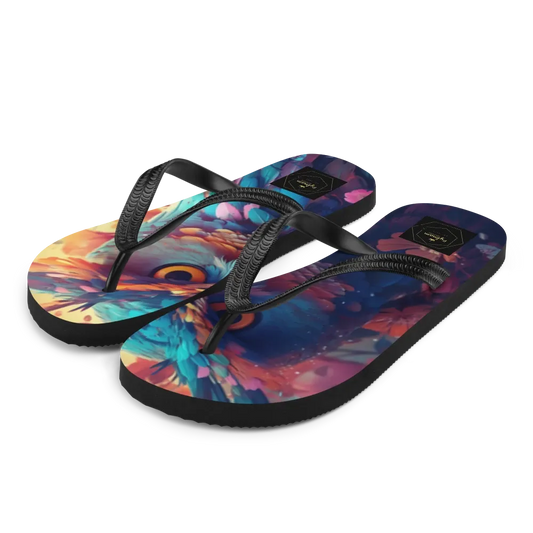 Owl Eyes Flip Flops: Vibrant Comfort for Summer Adventures