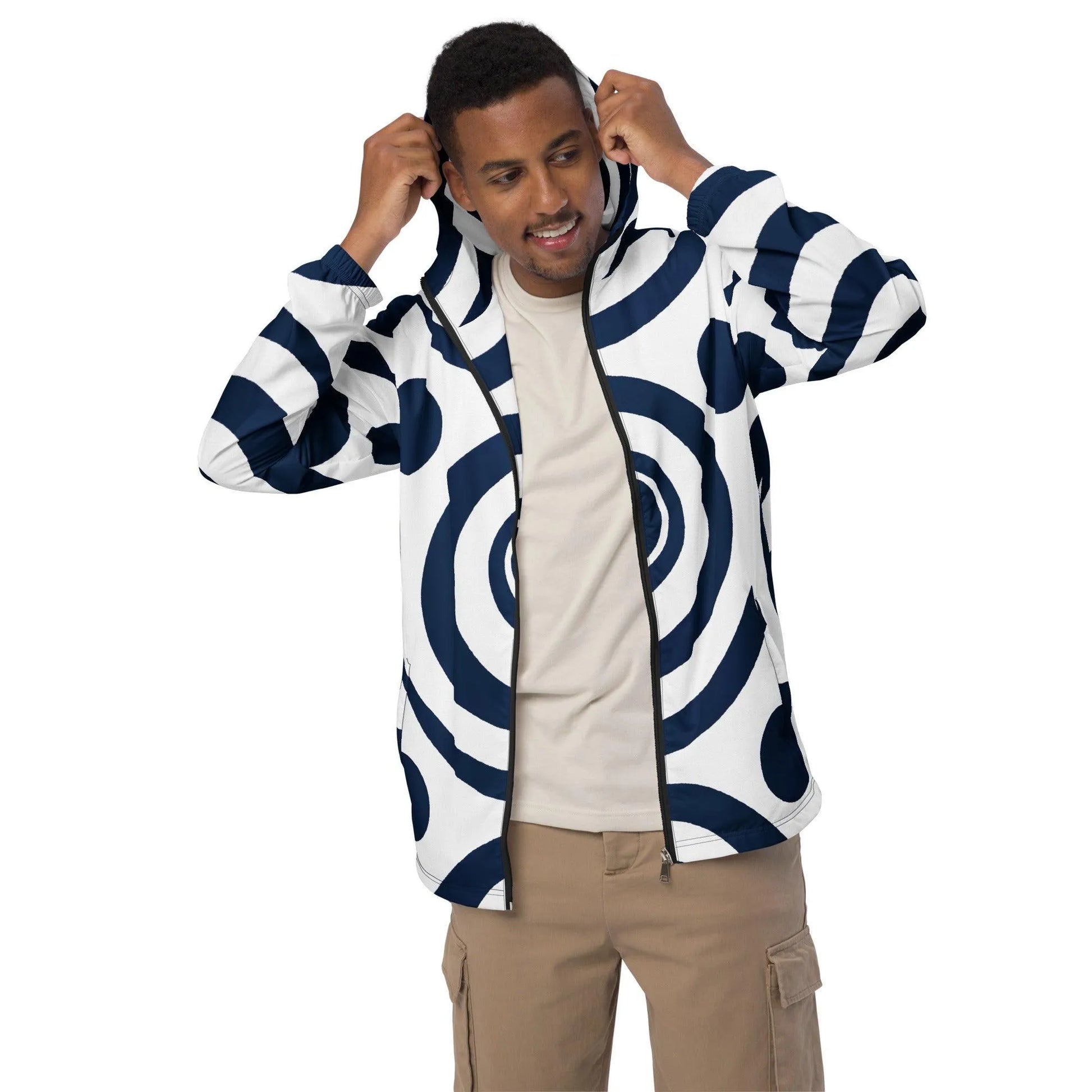 Regal Navy Zephyr Hooded Windbreaker - Pylnam