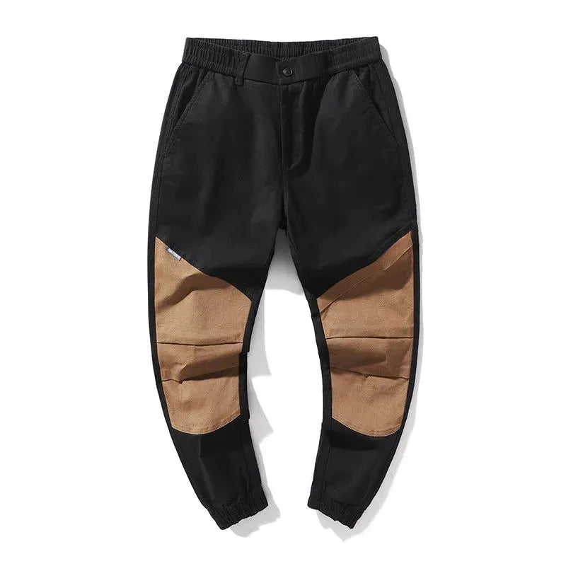 Retro Contrast Color Pants - Pylnam