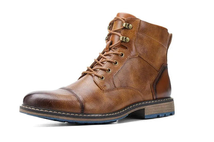 Retro Leather Boots - Pylnam