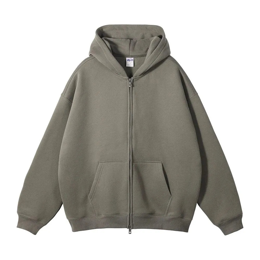 Retro Street Fleece Hoodie - Pylnam