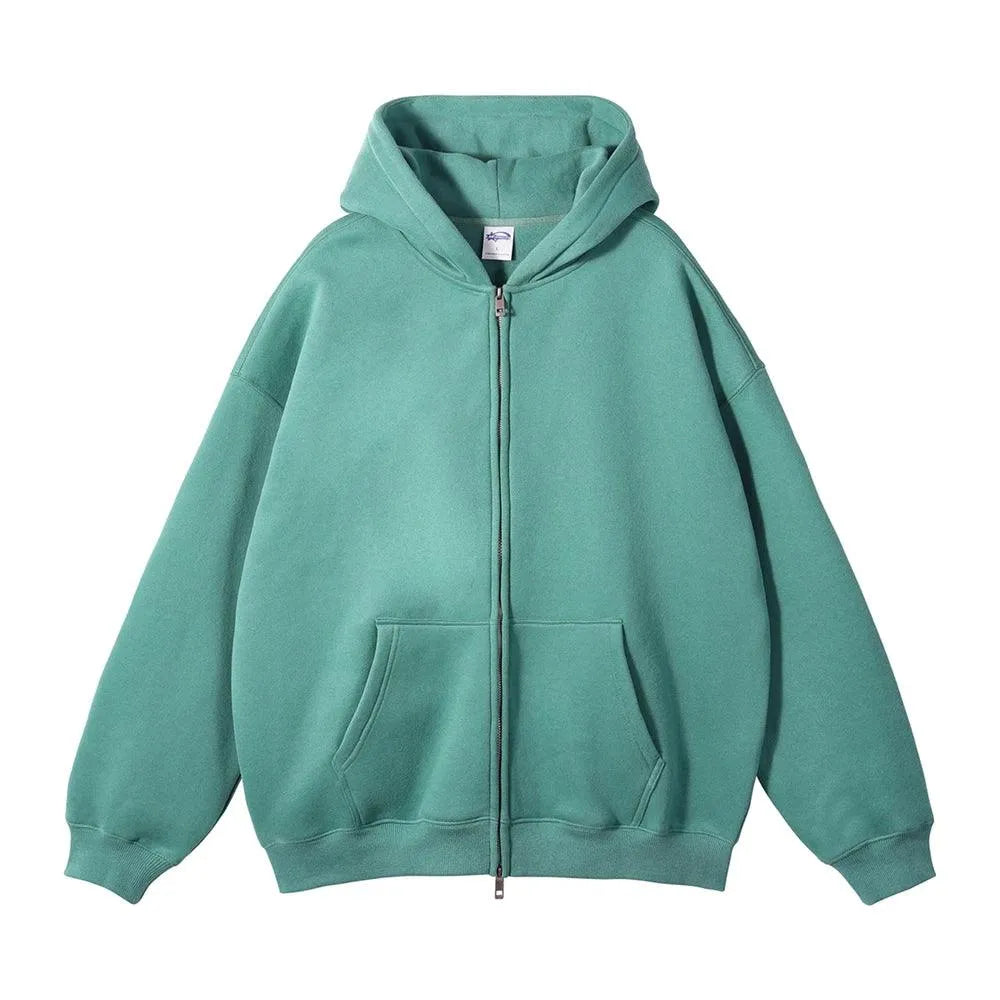 Retro Street Fleece Hoodie - Pylnam