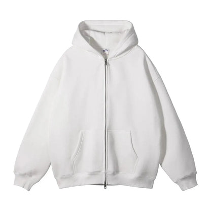 Retro Street Fleece Hoodie - Pylnam