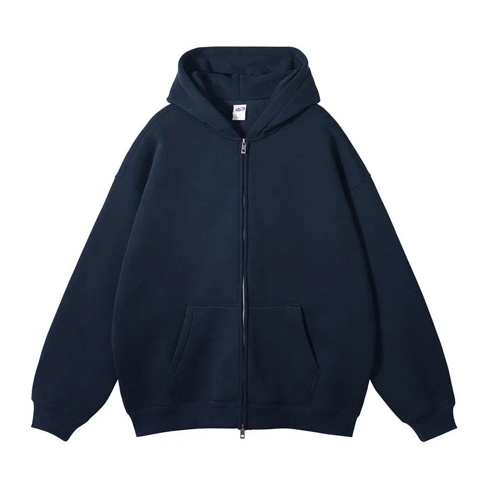 Retro Street Fleece Hoodie - Pylnam