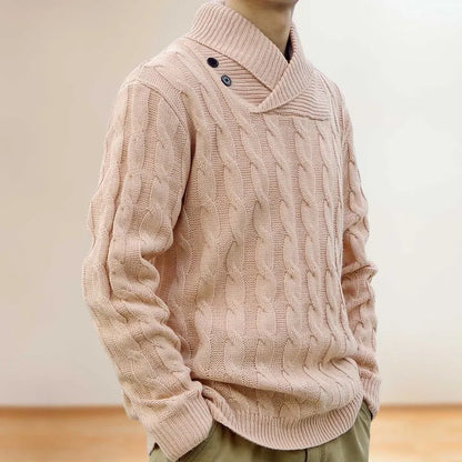 Rope Knit Elegance Sweater - Pylnam