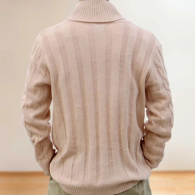 Rope Knit Elegance Sweater - Pylnam