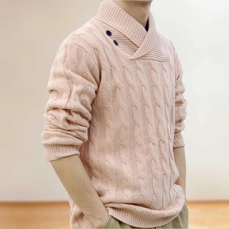 Rope Knit Elegance Sweater - Pylnam