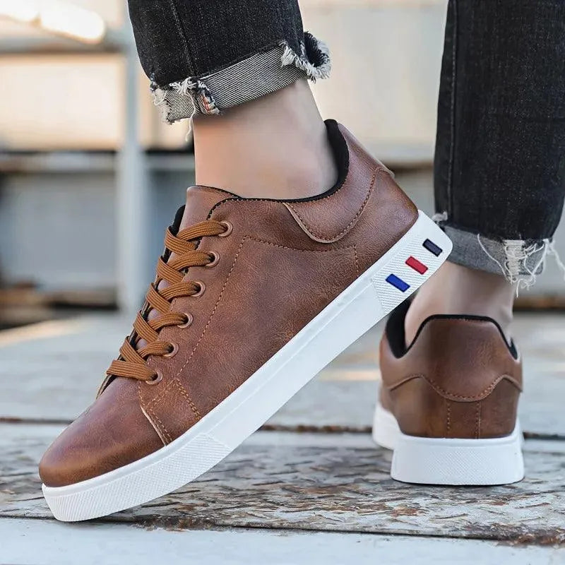 Royal Stride Luxe Leather Sneakers - Pylnam