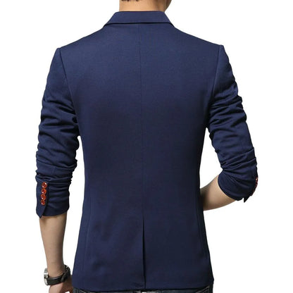 Sharp Fit One Button Blazer - Pylnam