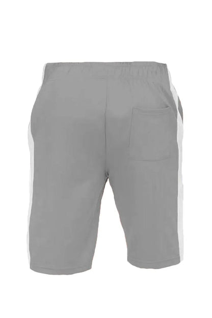 Simple Grey Single Stripe Shorts - Pylnam