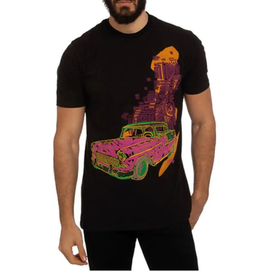 Soft Cotton Auto Graphic Tee for Everyday Comfort