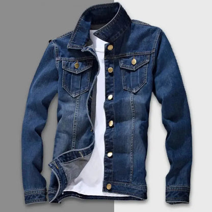 Slim Fit Classic Denim Jacket - Pylnam