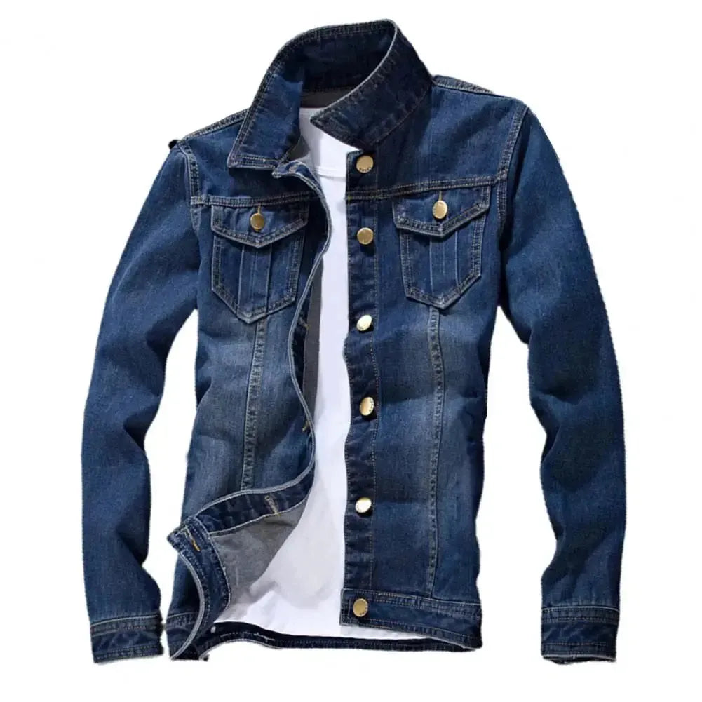 Slim Fit Classic Denim Jacket - Pylnam