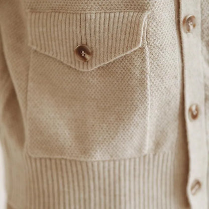 Smart Casual Button-Up Knitwear - Pylnam