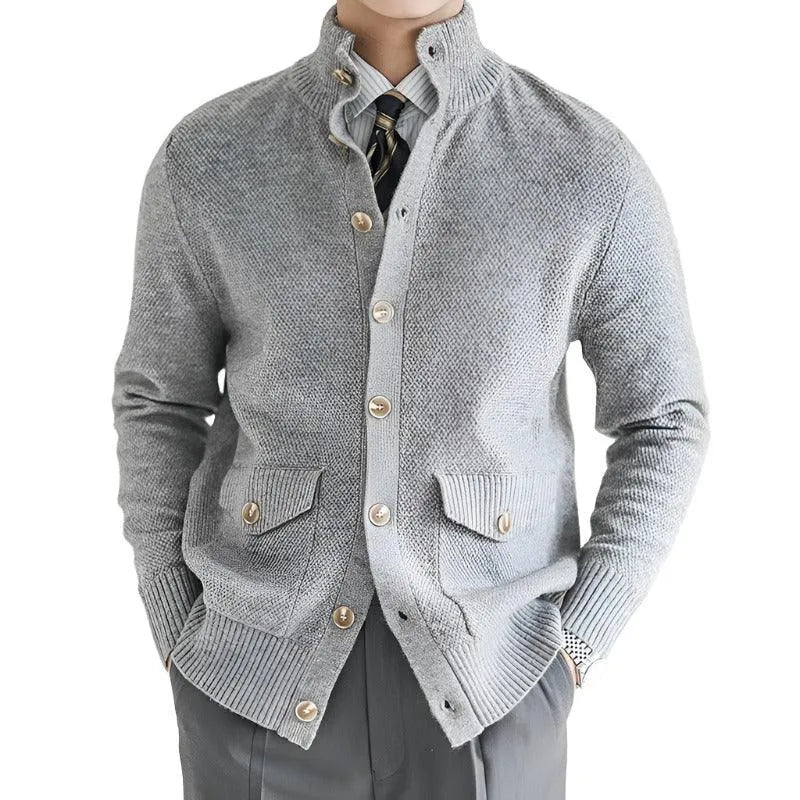 Smart Casual Button-Up Knitwear - Pylnam