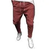 Solid Color Cropped Joggers - Pylnam