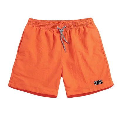 Solid Drawstring Beach Shorts - Pylnam