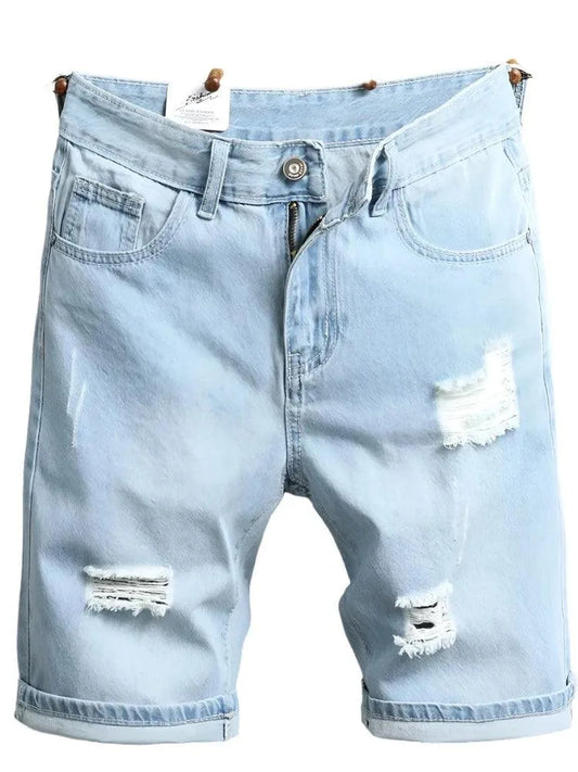 Sophisticated Riviera Denim Shorts - Pylnam