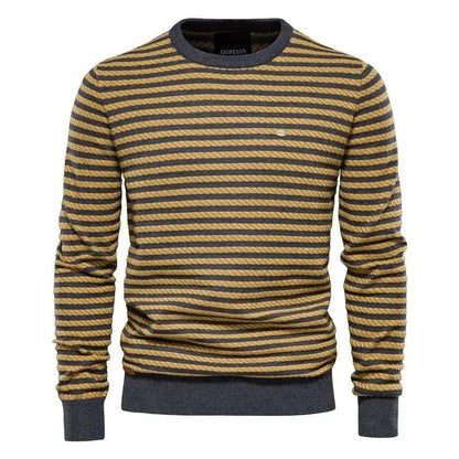 Spliced Cotton Sweater - Pylnam