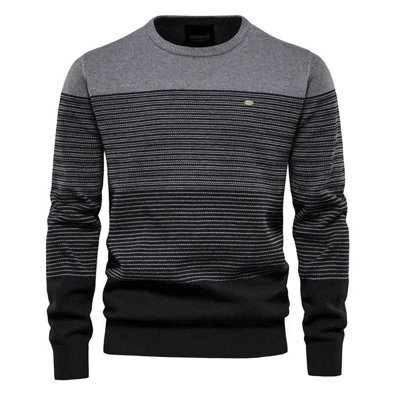 Spliced Cotton Sweater - Pylnam