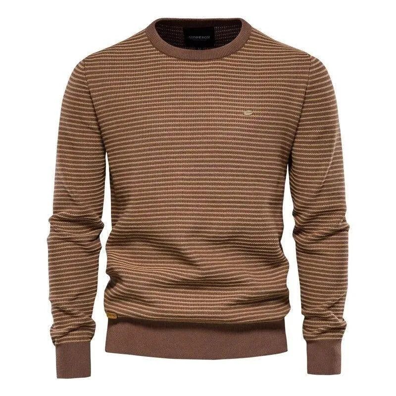 Spliced Cotton Sweater - Pylnam