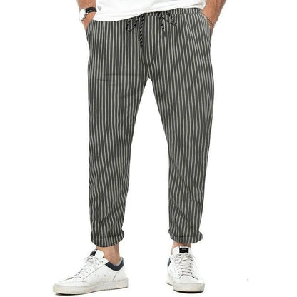 Striped Casual Pants - Pylnam