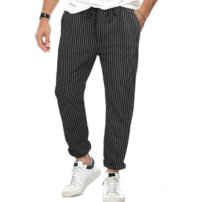 Striped Casual Pants - Pylnam