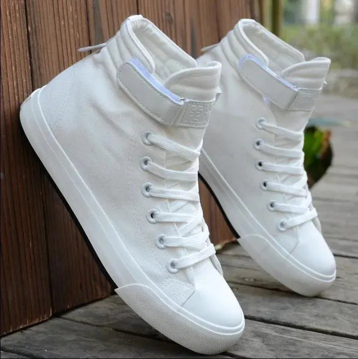 Stylish High-Top Canvas Sneakers - Pylnam