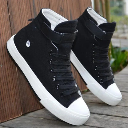 Stylish High-Top Canvas Sneakers - Pylnam