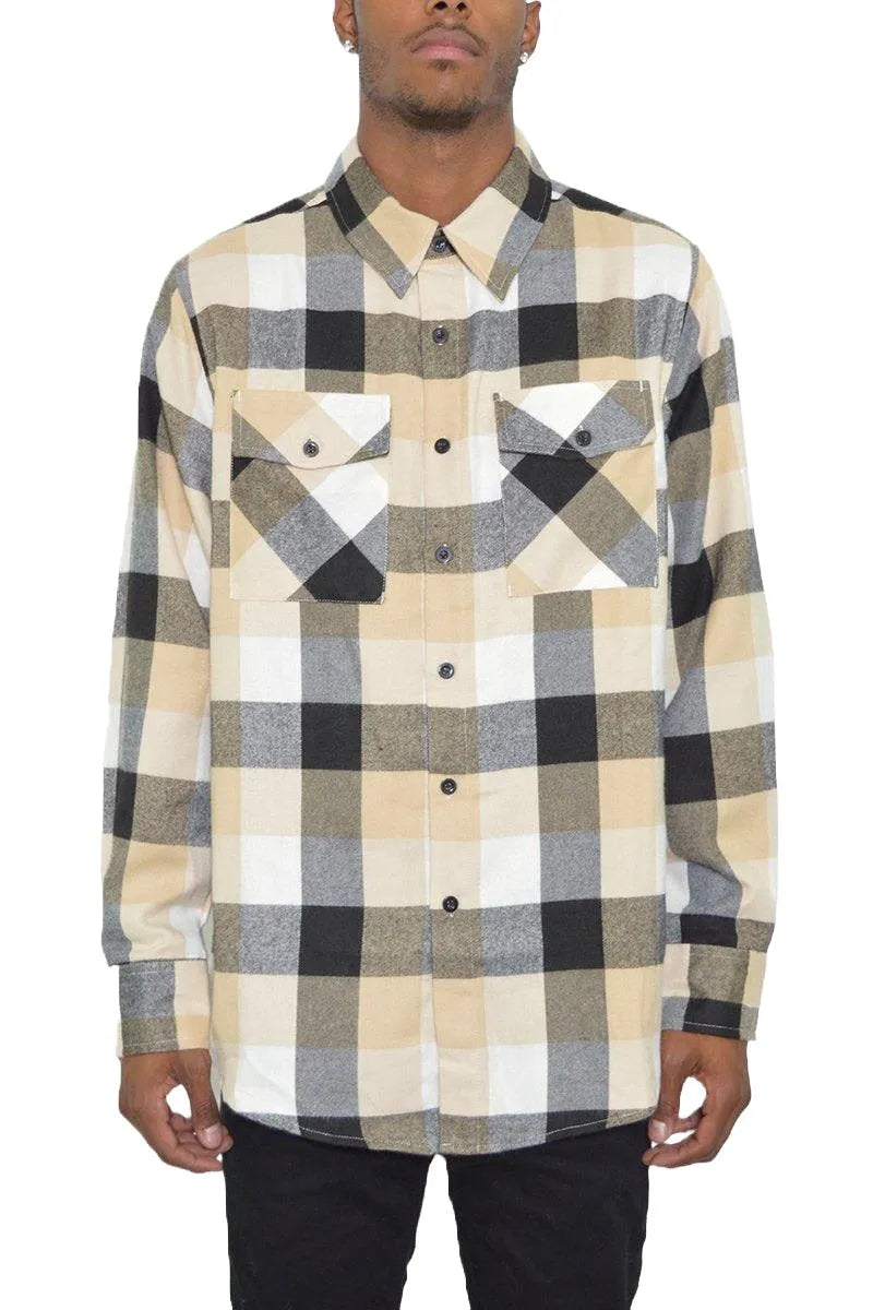 Sunshine Flannel Long Sleeve Shirt - Pylnam