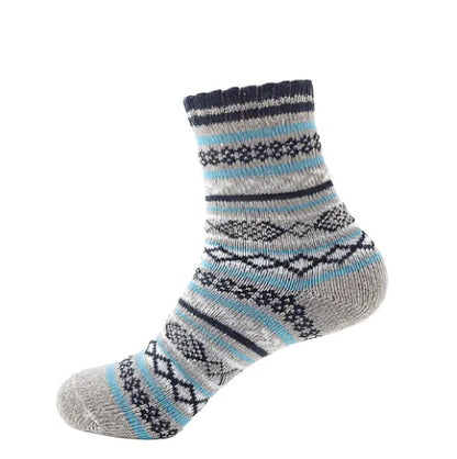 Thick Striped Wool Socks - Pylnam