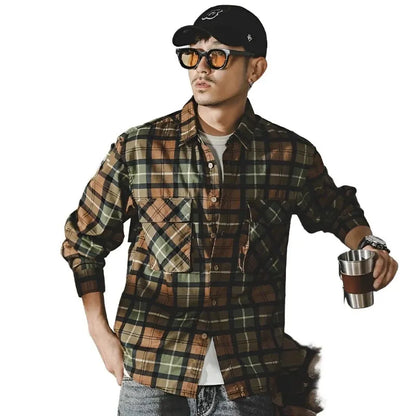 Timeless Classic Long Sleeve Plaid Shirt - Pylnam