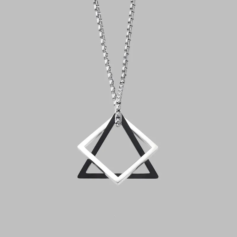 Titanium Prism Pendant Necklace - Pylnam