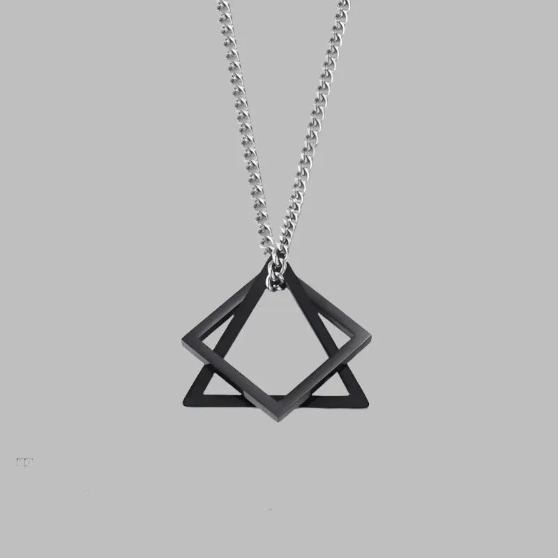 Titanium Prism Pendant Necklace - Pylnam