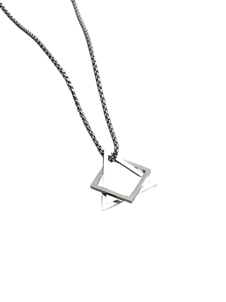 Titanium Prism Pendant Necklace - Pylnam