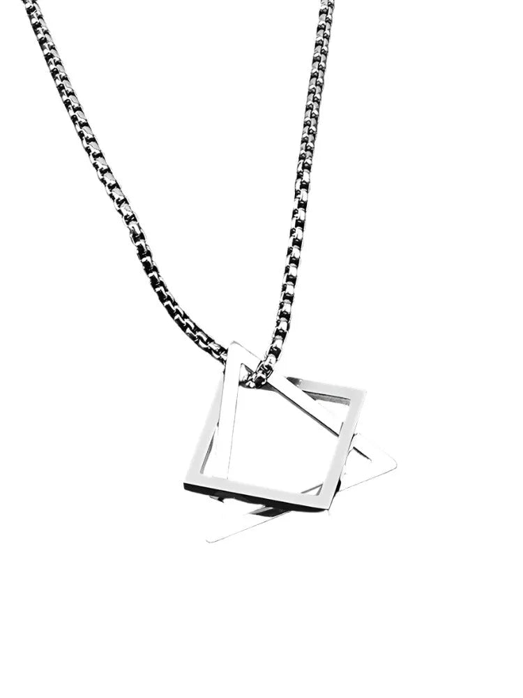 Titanium Prism Pendant Necklace - Pylnam