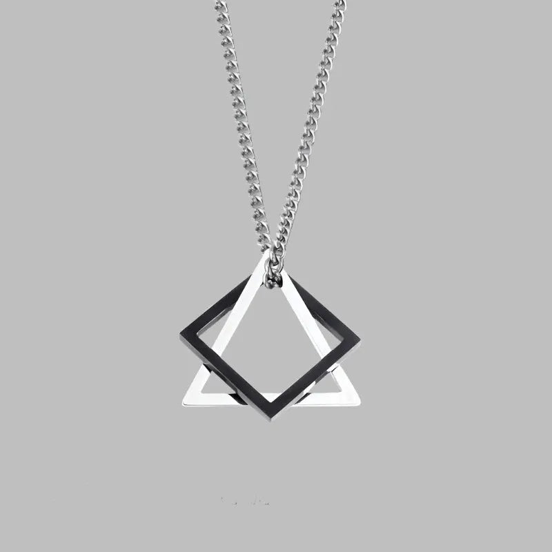 Titanium Prism Pendant Necklace - Pylnam