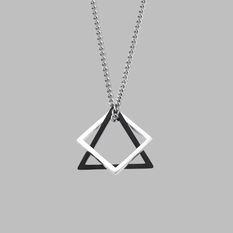 Titanium Prism Pendant Necklace - Pylnam