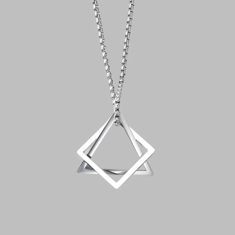 Titanium Prism Pendant Necklace - Pylnam