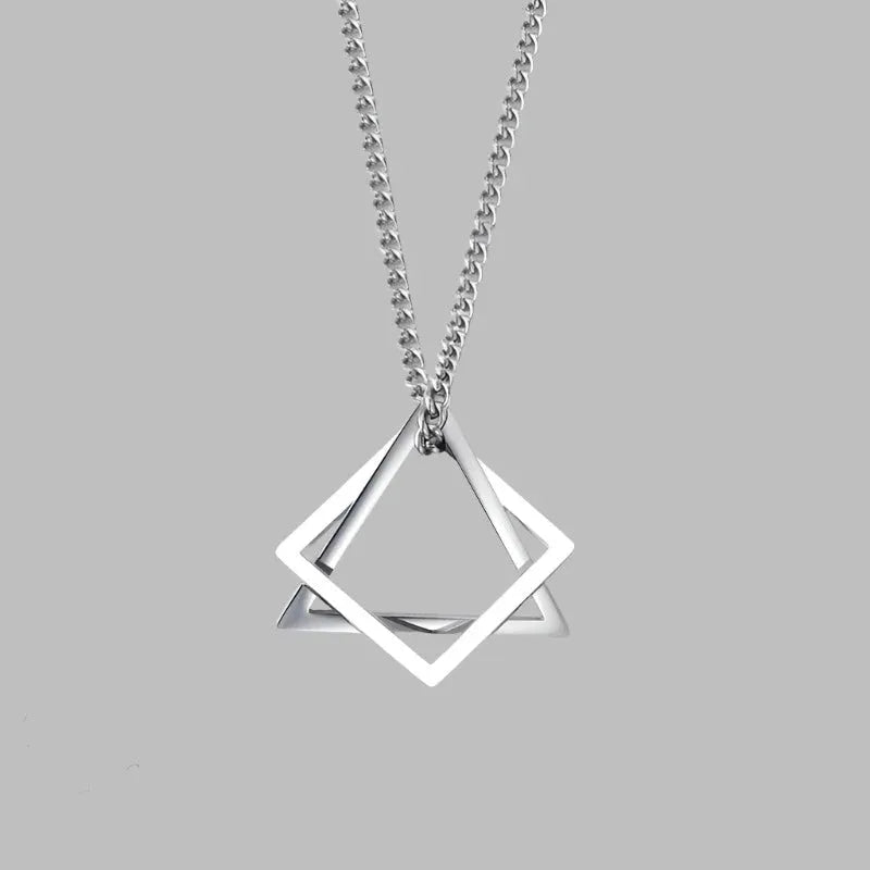 Titanium Prism Pendant Necklace - Pylnam