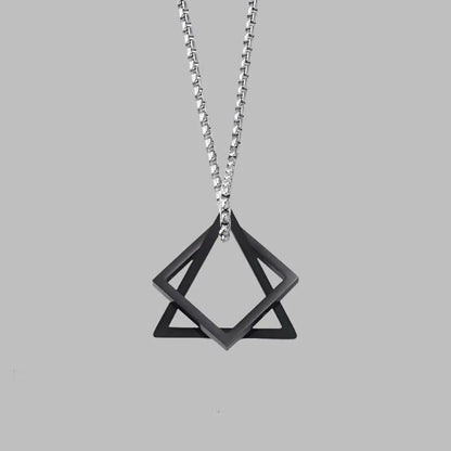 Titanium Prism Pendant Necklace - Pylnam