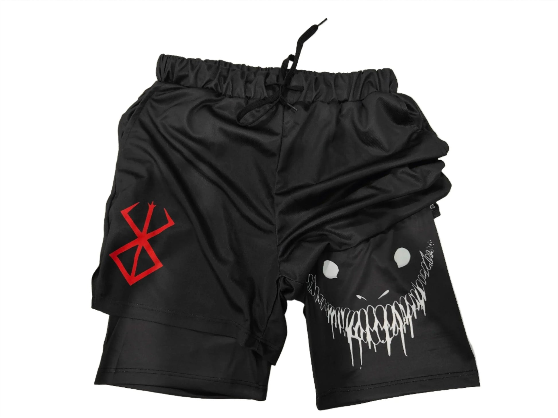 Trendy Anime High-Waisted Breathable Active Shorts - Pylnam