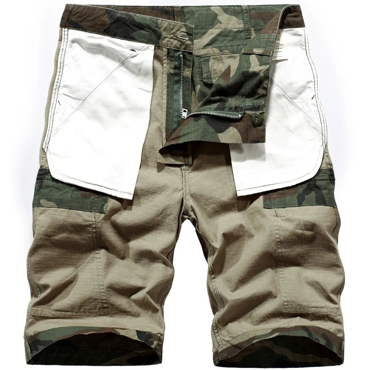 Trendy Camouflage Cargo Shorts - Pylnam