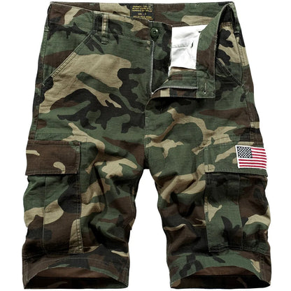 Trendy Camouflage Cargo Shorts - Pylnam