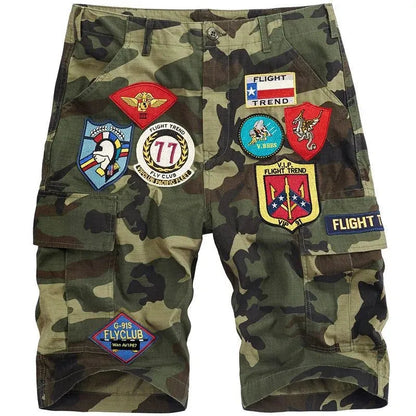 Trendy Camouflage Cargo Shorts - Pylnam