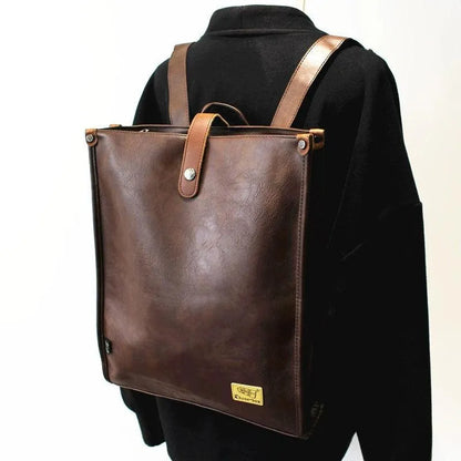 Trendy Japanese-Inspired PU Leather Backpack for Everyday Adventures - Pylnam