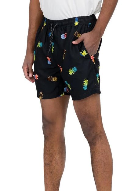 Tropical Pineapple Splash Shorts - Pylnam