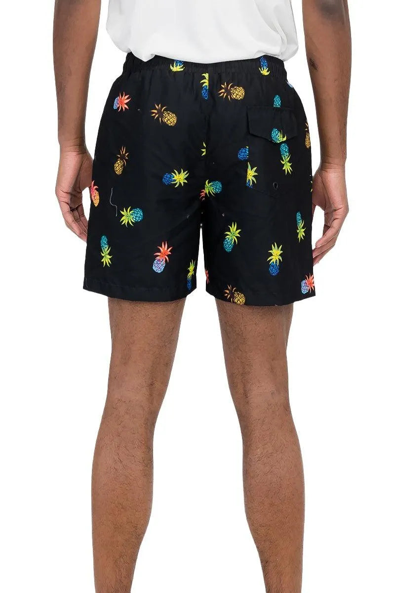 Tropical Pineapple Splash Shorts - Pylnam