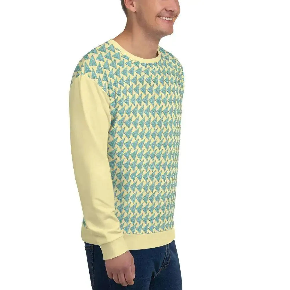 Tropical Vibe Pizza Wave Pullover for Men - Pylnam